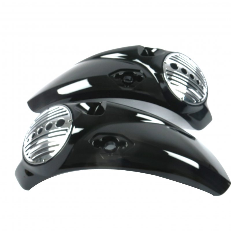 ABS Motorcycle Audio Accessories 8  Saddlebag Speaker Lids with Cover for Cross Country